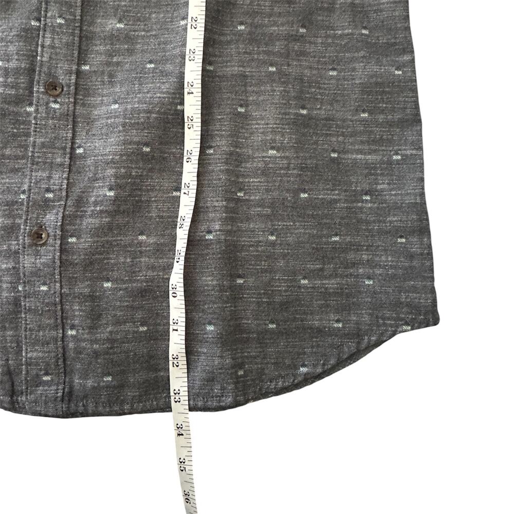 O’Neill Mens XXL Modern Fit Gray Short Sleeve Button Front Shirt Geometric Print - Picture 4 of 7